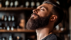 Beard oil aids in preventing itchiness and flakiness, promoting growth. by CrowsNest