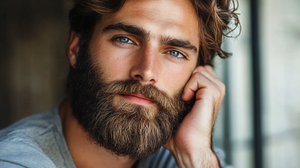 Beard balm can help shape and moisturize facial hair. by CrowsNest